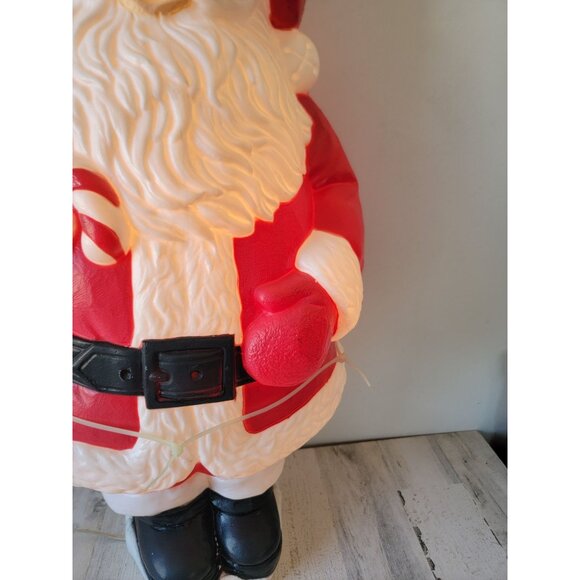 Grand venture candy cane Santa Claus blow mold lawn decor Xmas - Picture 4 of 11